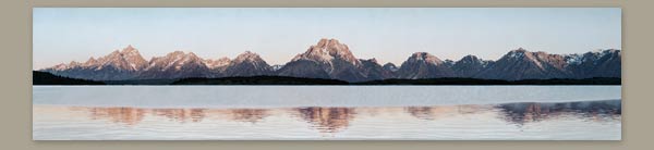painting of Teton Mountains